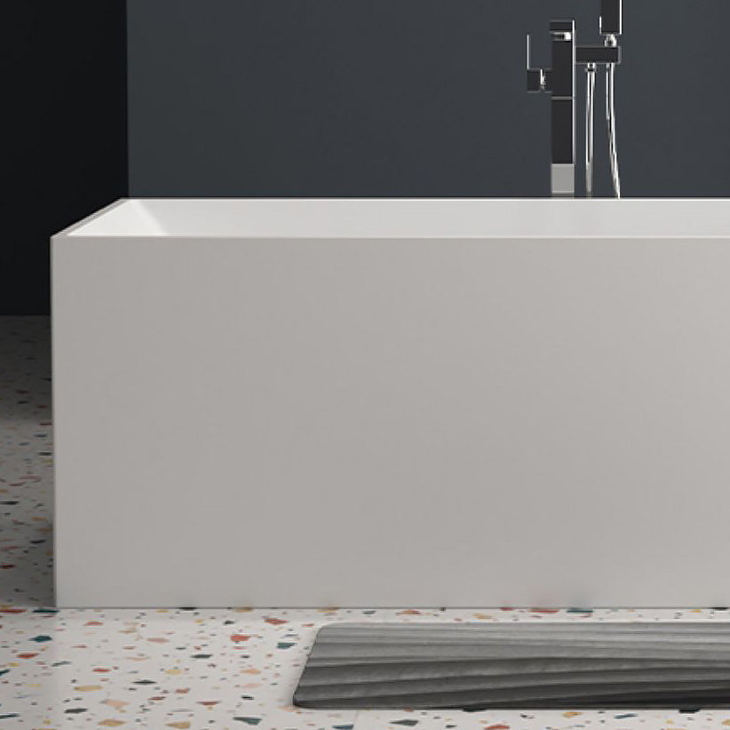 Stand Alone Rectangular Bath Modern Acrylic Soaking Back to Wall Bathtub Clearhalo 'Bathroom Remodel & Bathroom Fixtures' 'Bathtubs' 'Home Improvement' 'home_improvement' 'home_improvement_bathtubs' 'Showers & Bathtubs' 7239800