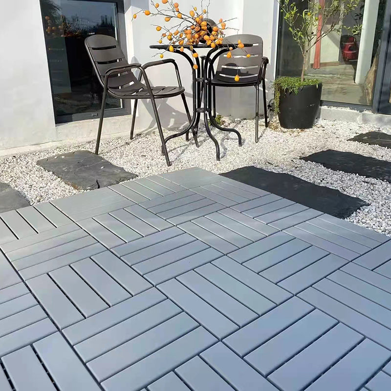 Outdoor Laminate Floor Square Wooden Composite Scratch Resistant Laminate Floor Clearhalo 'Flooring 'Home Improvement' 'home_improvement' 'home_improvement_laminate_flooring' 'Laminate Flooring' 'laminate_flooring' Walls and Ceiling' 7240128