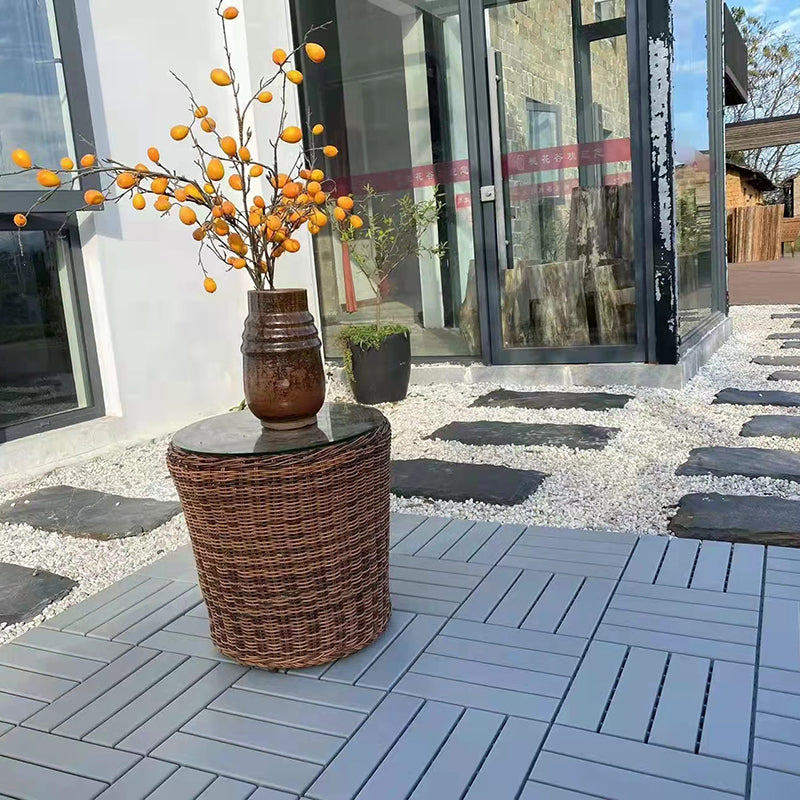 Outdoor Laminate Floor Square Wooden Composite Scratch Resistant Laminate Floor Clearhalo 'Flooring 'Home Improvement' 'home_improvement' 'home_improvement_laminate_flooring' 'Laminate Flooring' 'laminate_flooring' Walls and Ceiling' 7240131