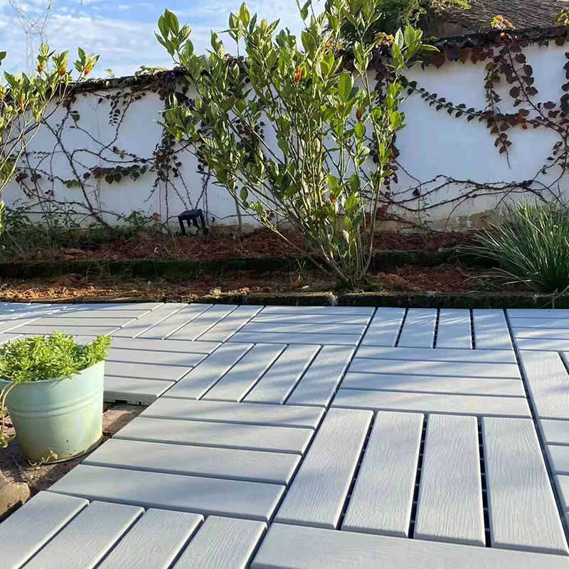 Outdoor Laminate Floor Square Wooden Composite Scratch Resistant Laminate Floor Clearhalo 'Flooring 'Home Improvement' 'home_improvement' 'home_improvement_laminate_flooring' 'Laminate Flooring' 'laminate_flooring' Walls and Ceiling' 7240132