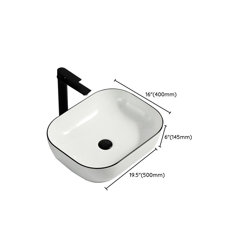 Modern Bathroom Sink Pop-Up Drain Rectangular Trough Sink without Faucet Clearhalo 'Bathroom Remodel & Bathroom Fixtures' 'Bathroom Sinks & Faucet Components' 'Bathroom Sinks' 'bathroom_sink' 'Home Improvement' 'home_improvement' 'home_improvement_bathroom_sink' 7241942