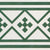 Modern Style Floor Tile Moroccan Print Straight Edge Square Waterproof Floor Tile Green-White Clearhalo 'Floor Tiles & Wall Tiles' 'floor_tiles_wall_tiles' 'Flooring 'Home Improvement' 'home_improvement' 'home_improvement_floor_tiles_wall_tiles' Walls and Ceiling' 7242217