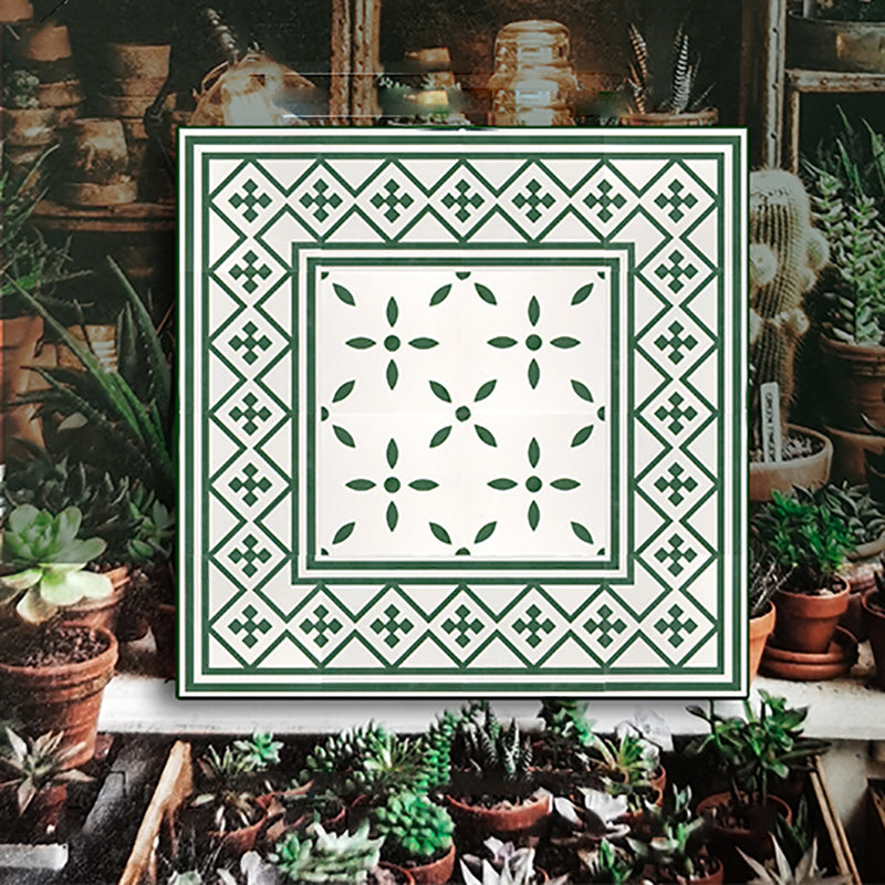 Modern Style Floor Tile Moroccan Print Straight Edge Square Waterproof Floor Tile Clearhalo 'Floor Tiles & Wall Tiles' 'floor_tiles_wall_tiles' 'Flooring 'Home Improvement' 'home_improvement' 'home_improvement_floor_tiles_wall_tiles' Walls and Ceiling' 7242222