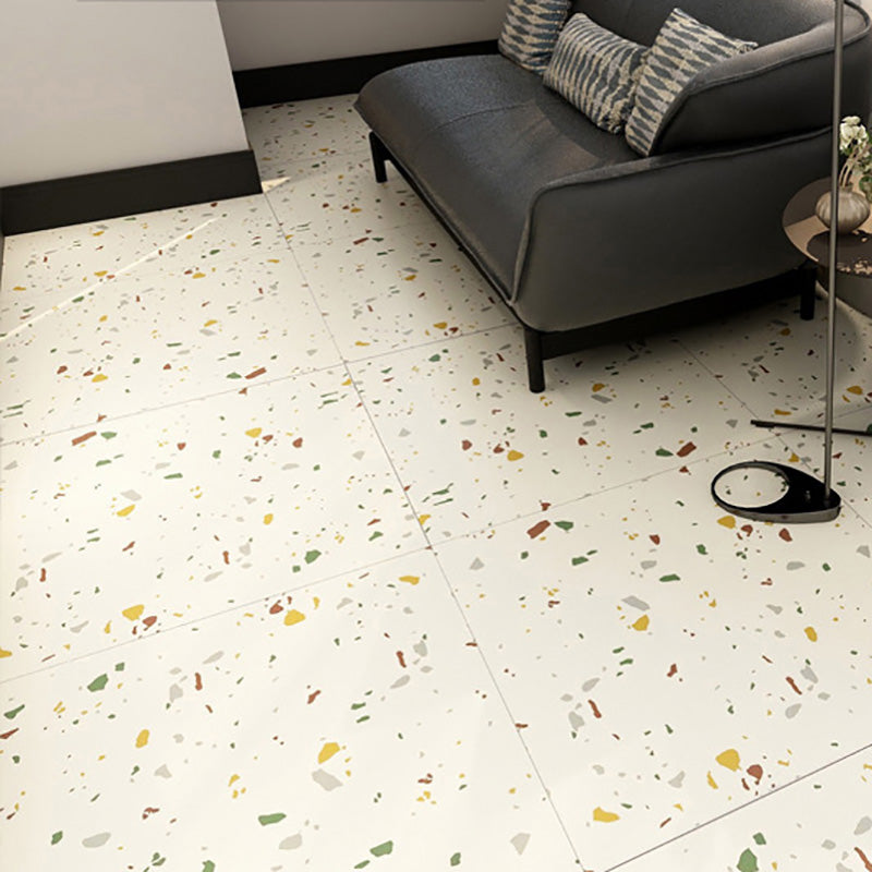 Modern Indoor Vinyl Flooring Marble Print Square PVC Vinyl Flooring Fluorescent Yellow Clearhalo 'Flooring 'Home Improvement' 'home_improvement' 'home_improvement_vinyl_flooring' 'Vinyl Flooring' 'vinyl_flooring' Walls and Ceiling' 7242261