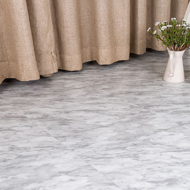 Home Indoor Vinyl Floor Peel and Stick Marble Print Square PVC Flooring Cream Gray Clearhalo 'Flooring 'Home Improvement' 'home_improvement' 'home_improvement_vinyl_flooring' 'Vinyl Flooring' 'vinyl_flooring' Walls and Ceiling' 7242293