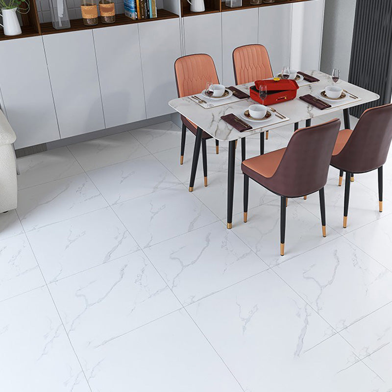 Home Indoor Vinyl Floor Peel and Stick Marble Print Square PVC Flooring Beige Clearhalo 'Flooring 'Home Improvement' 'home_improvement' 'home_improvement_vinyl_flooring' 'Vinyl Flooring' 'vinyl_flooring' Walls and Ceiling' 7242296