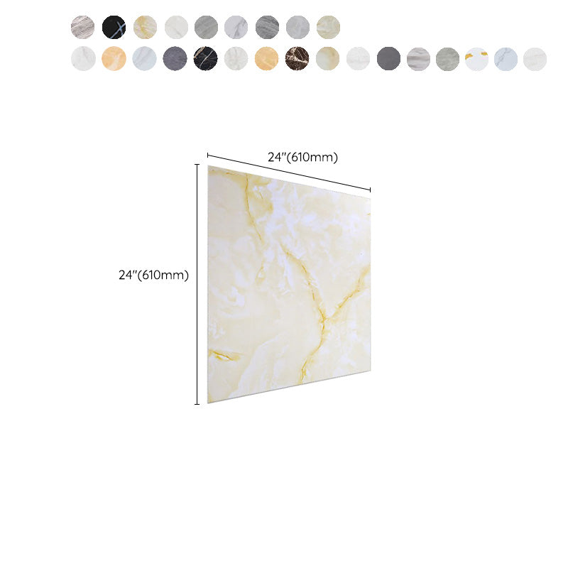 Home Indoor Vinyl Floor Peel and Stick Marble Print Square PVC Flooring Clearhalo 'Flooring 'Home Improvement' 'home_improvement' 'home_improvement_vinyl_flooring' 'Vinyl Flooring' 'vinyl_flooring' Walls and Ceiling' 7242304