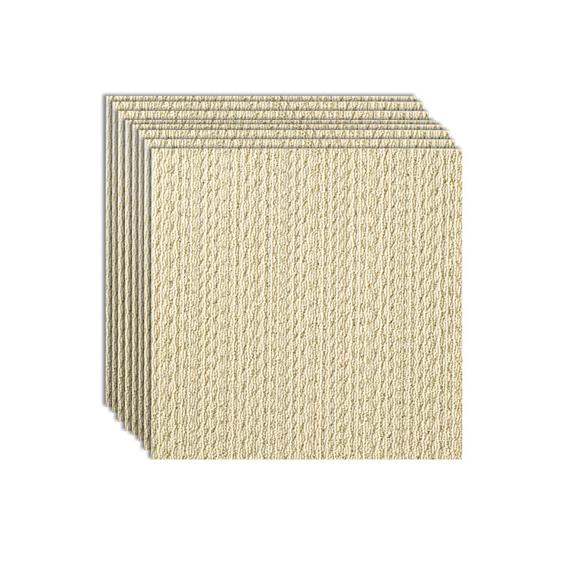 Home Indoor Carpet Tiles Solid Color Square Stain Resistant Carpet Tiles Light Brown Clearhalo 'Carpet Tiles & Carpet Squares' 'carpet_tiles_carpet_squares' 'Flooring 'Home Improvement' 'home_improvement' 'home_improvement_carpet_tiles_carpet_squares' Walls and Ceiling' 7242309