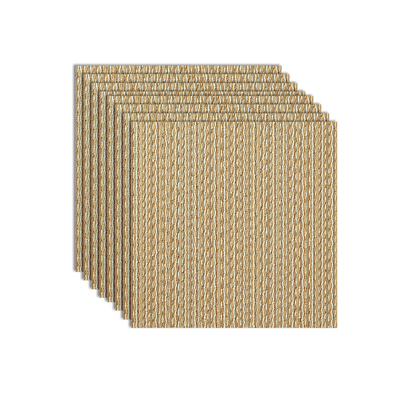 Home Indoor Carpet Tiles Solid Color Square Stain Resistant Carpet Tiles Dark Brown Clearhalo 'Carpet Tiles & Carpet Squares' 'carpet_tiles_carpet_squares' 'Flooring 'Home Improvement' 'home_improvement' 'home_improvement_carpet_tiles_carpet_squares' Walls and Ceiling' 7242313