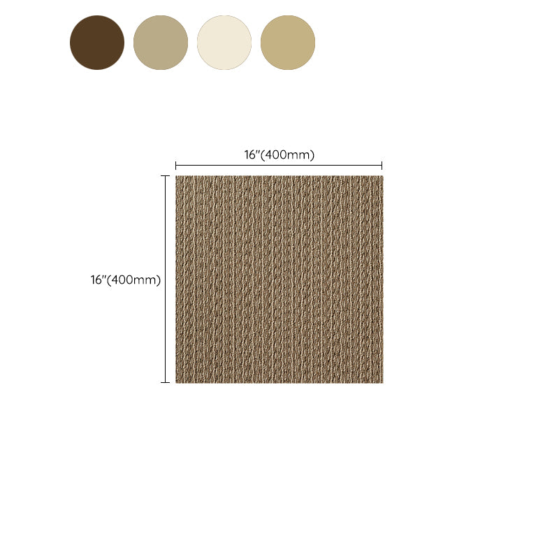 Home Indoor Carpet Tiles Solid Color Square Stain Resistant Carpet Tiles Clearhalo 'Carpet Tiles & Carpet Squares' 'carpet_tiles_carpet_squares' 'Flooring 'Home Improvement' 'home_improvement' 'home_improvement_carpet_tiles_carpet_squares' Walls and Ceiling' 7242323