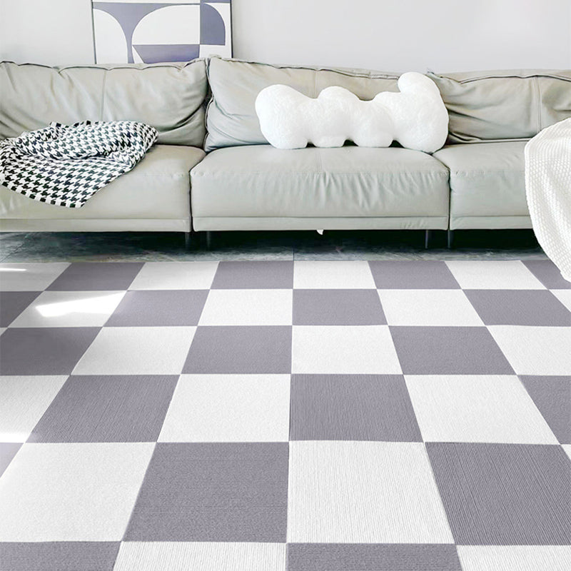 Modern Carpet Tiles Color Block Stain Resistant Carpet Tiles Clearhalo 'Carpet Tiles & Carpet Squares' 'carpet_tiles_carpet_squares' 'Flooring 'Home Improvement' 'home_improvement' 'home_improvement_carpet_tiles_carpet_squares' Walls and Ceiling' 7242342