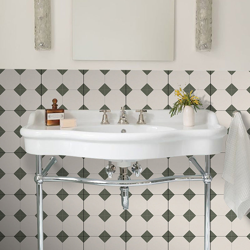 Square Peel & Stick Tile With Pattern Water Resistant Tile for Backsplash Wall Clearhalo 'Flooring 'Home Improvement' 'home_improvement' 'home_improvement_peel_stick_blacksplash' 'Peel & Stick Backsplash Tile' 'peel_stick_blacksplash' 'Walls & Ceilings' Walls and Ceiling' 7242349