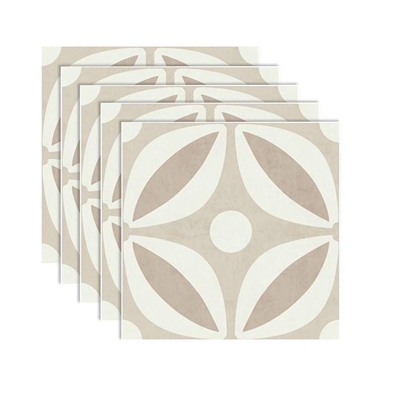 Beige Tone Peel & Stick Tile Square Pattern Printing Single Tile Light Khaki Clearhalo 'Flooring 'Home Improvement' 'home_improvement' 'home_improvement_peel_stick_blacksplash' 'Peel & Stick Backsplash Tile' 'peel_stick_blacksplash' 'Walls & Ceilings' Walls and Ceiling' 7242360
