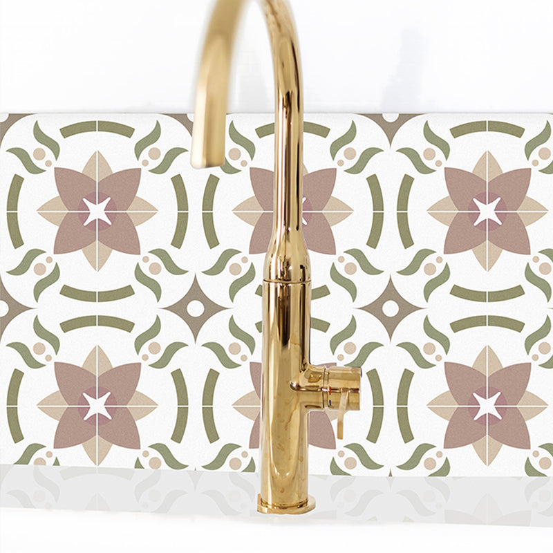 Beige Tone Peel & Stick Tile Square Pattern Printing Single Tile Clearhalo 'Flooring 'Home Improvement' 'home_improvement' 'home_improvement_peel_stick_blacksplash' 'Peel & Stick Backsplash Tile' 'peel_stick_blacksplash' 'Walls & Ceilings' Walls and Ceiling' 7242367