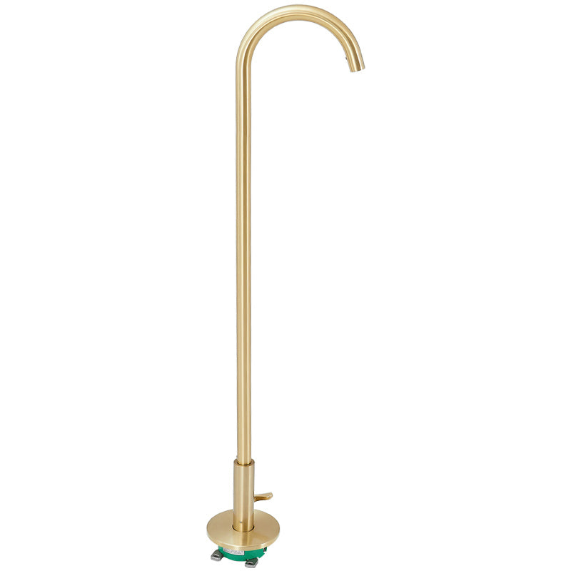 Modern High Arc Bathroom Faucet Floor Mounted Bath Faucet Trim Clearhalo 'Bathroom Remodel & Bathroom Fixtures' 'Bathtub Faucets' 'bathtub_faucets' 'Home Improvement' 'home_improvement' 'home_improvement_bathtub_faucets' 7242487