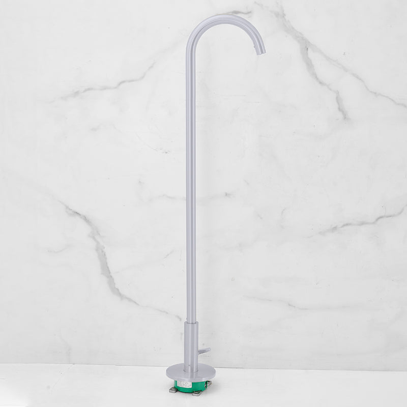 Modern High Arc Bathroom Faucet Floor Mounted Bath Faucet Trim Clearhalo 'Bathroom Remodel & Bathroom Fixtures' 'Bathtub Faucets' 'bathtub_faucets' 'Home Improvement' 'home_improvement' 'home_improvement_bathtub_faucets' 7242498