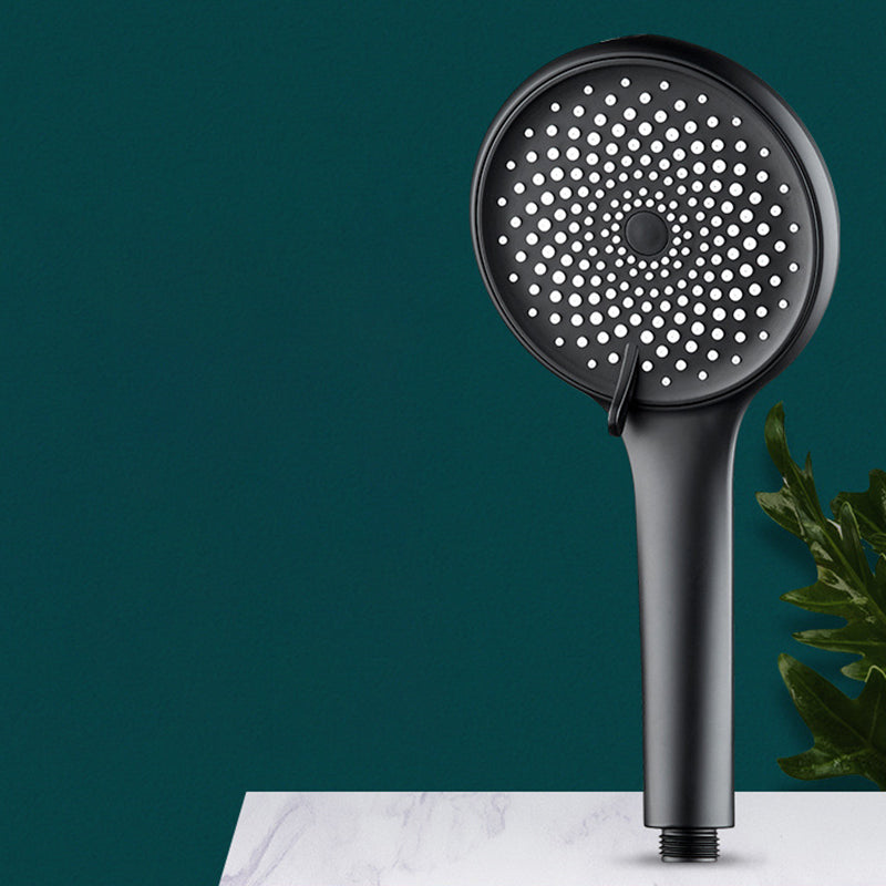 Plastic Handheld Shower Head Adjustable Spray Pattern Shower Head Matte Black Hand Shower Clearhalo 'Bathroom Remodel & Bathroom Fixtures' 'Home Improvement' 'home_improvement' 'home_improvement_shower_heads' 'Shower Heads' 'shower_heads' 'Showers & Bathtubs Plumbing' 'Showers & Bathtubs' 7242525