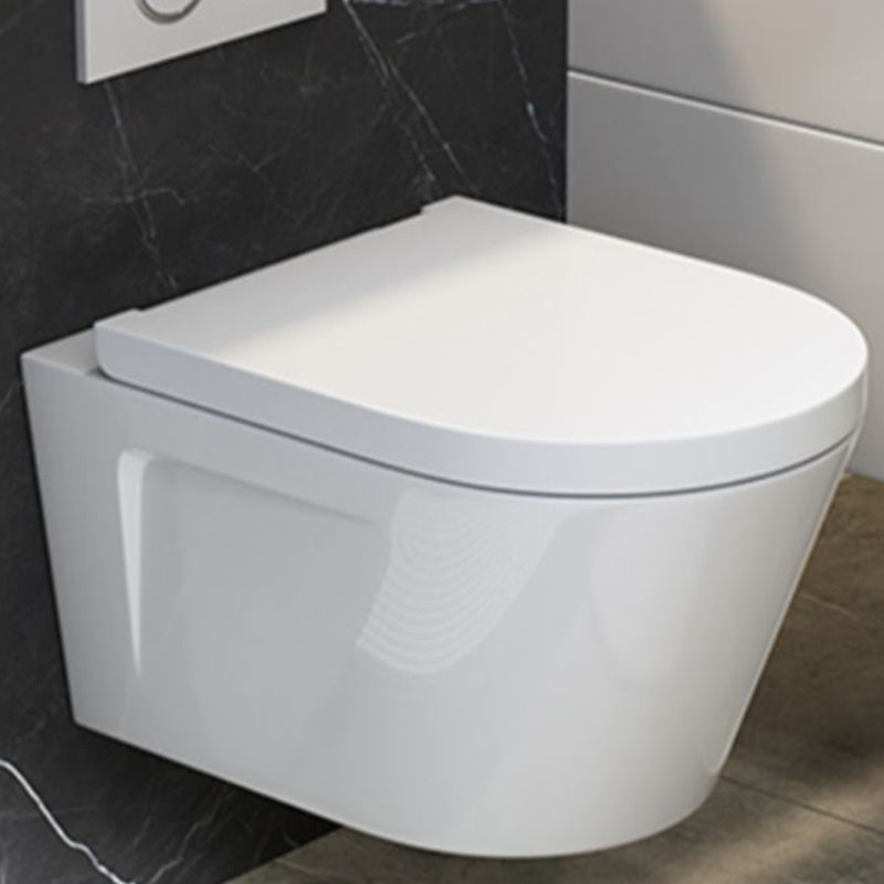 Contemporary Wall Hung Flush Toilet Ceramic Urine Toilet with Seat for Washroom Clearhalo 'Bathroom Remodel & Bathroom Fixtures' 'Home Improvement' 'home_improvement' 'home_improvement_toilets' 'Toilets & Bidets' 'Toilets' 7242888