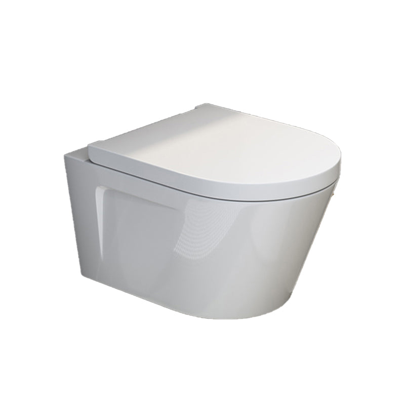 Contemporary Wall Hung Flush Toilet Ceramic Urine Toilet with Seat for Washroom Clearhalo 'Bathroom Remodel & Bathroom Fixtures' 'Home Improvement' 'home_improvement' 'home_improvement_toilets' 'Toilets & Bidets' 'Toilets' 7242893