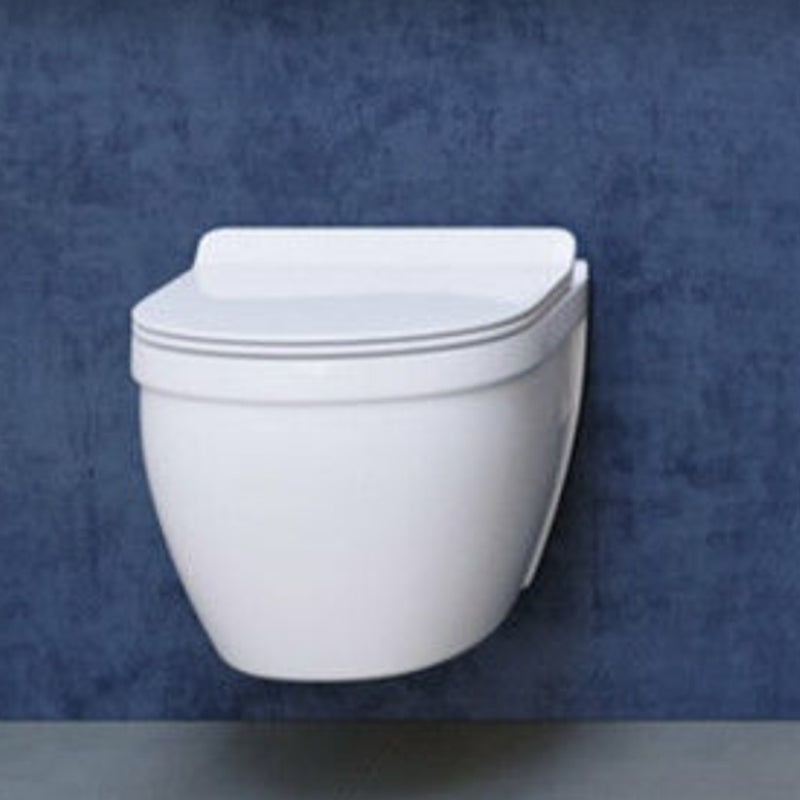 Contemporary Wall Hung Flush Toilet Ceramic Urine Toilet with Seat for Bathroom Clearhalo 'Bathroom Remodel & Bathroom Fixtures' 'Home Improvement' 'home_improvement' 'home_improvement_toilets' 'Toilets & Bidets' 'Toilets' 7242908