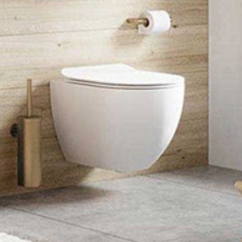 Contemporary Wall Hung Flush Toilet Ceramic Urine Toilet with Seat for Bathroom Clearhalo 'Bathroom Remodel & Bathroom Fixtures' 'Home Improvement' 'home_improvement' 'home_improvement_toilets' 'Toilets & Bidets' 'Toilets' 7242910