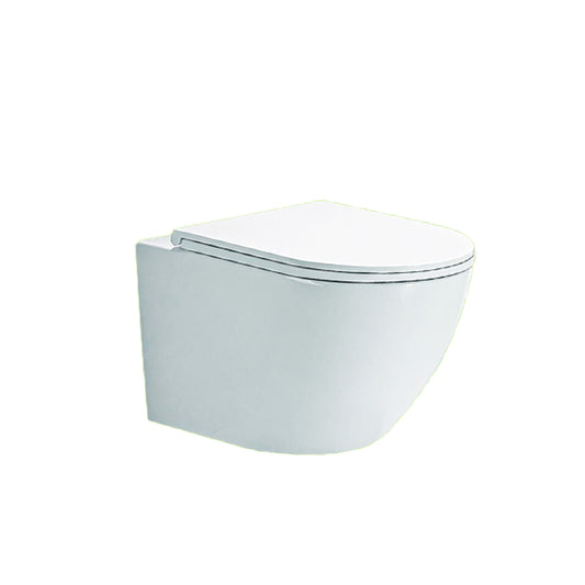 Contemporary Wall Hung Flush Toilet Ceramic Urine Toilet with Seat for Bathroom Clearhalo 'Bathroom Remodel & Bathroom Fixtures' 'Home Improvement' 'home_improvement' 'home_improvement_toilets' 'Toilets & Bidets' 'Toilets' 7242911