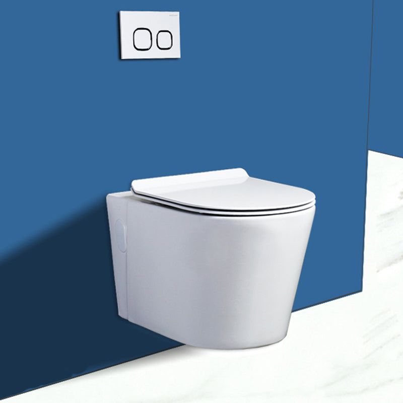 Contemporary Wall Mount Flush Toilet Ceramic Urine Toilet with Seat for Washroom Clearhalo 'Bathroom Remodel & Bathroom Fixtures' 'Home Improvement' 'home_improvement' 'home_improvement_toilets' 'Toilets & Bidets' 'Toilets' 7242933