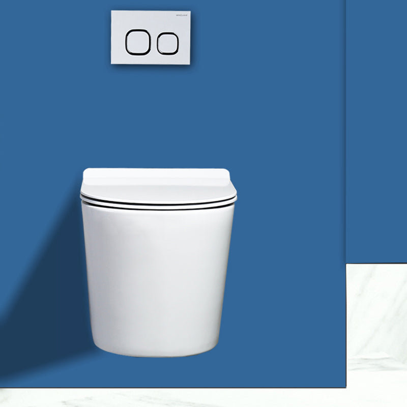 Contemporary Wall Mount Flush Toilet Ceramic Urine Toilet with Seat for Washroom Clearhalo 'Bathroom Remodel & Bathroom Fixtures' 'Home Improvement' 'home_improvement' 'home_improvement_toilets' 'Toilets & Bidets' 'Toilets' 7242939