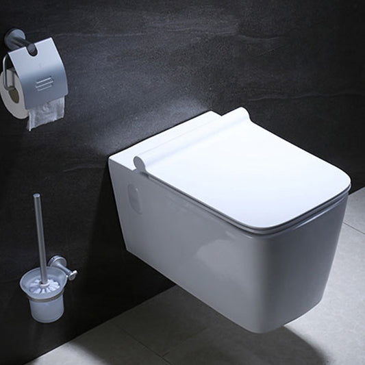 Contemporary Wall Mount Flush Toilet Ceramic Urine Toilet with Seat for Washroom Clearhalo 'Bathroom Remodel & Bathroom Fixtures' 'Home Improvement' 'home_improvement' 'home_improvement_toilets' 'Toilets & Bidets' 'Toilets' 7242951