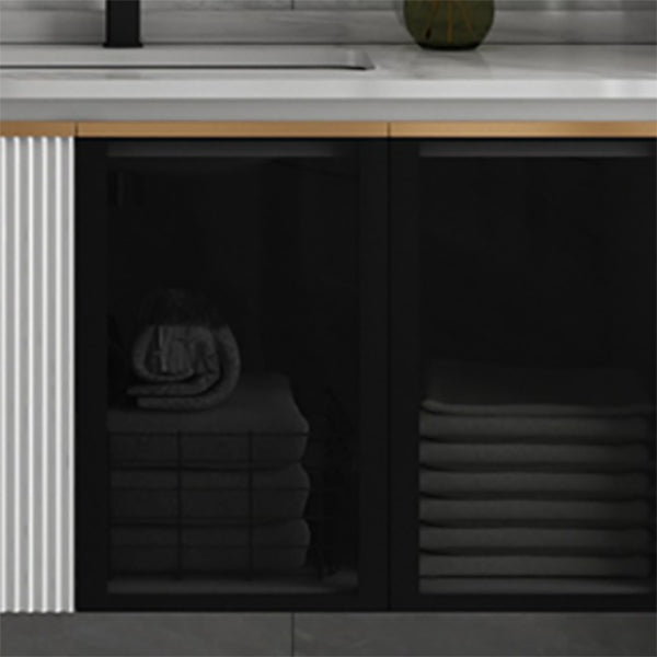 Rectangular Wall Mount Sink Vanity Modern White Metal Frame Vanity Clearhalo 'Bathroom Remodel & Bathroom Fixtures' 'Bathroom Vanities' 'bathroom_vanities' 'Home Improvement' 'home_improvement' 'home_improvement_bathroom_vanities' 7244719