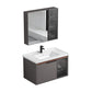 Metal Base Sink Vanity Modern Single-Sink Rectangular Wall Mount Vanity Sink Vanity & Faucet & Mirror Cabinet https: res.litfad.com site img item 2023 01 13 7244741 1200x1200.jpg Clearhalo 'Bathroom Remodel & Bathroom Fixtures' 'Bathroom Vanities' 'bathroom_vanities' 'Home Improvement' 'home_improvement' 'home_improvement_bathroom_vanities' 7244741