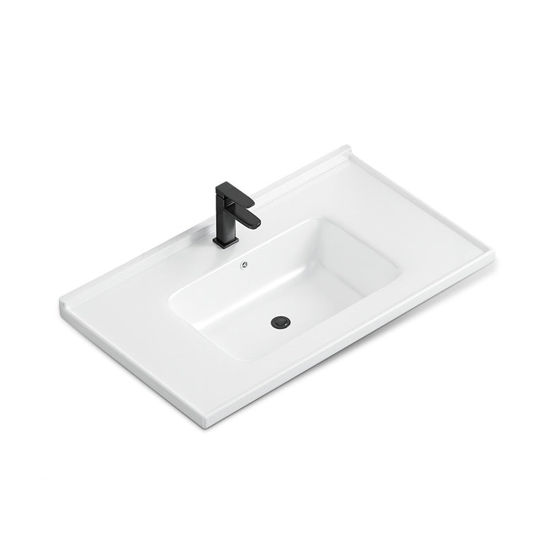 Metal Base Sink Vanity Modern Single-Sink Rectangular Wall Mount Vanity Sink Clearhalo 'Bathroom Remodel & Bathroom Fixtures' 'Bathroom Vanities' 'bathroom_vanities' 'Home Improvement' 'home_improvement' 'home_improvement_bathroom_vanities' 7244743