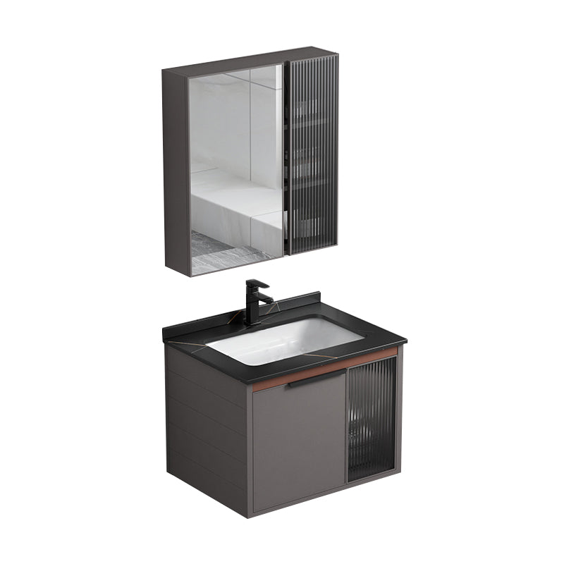 Metal Base Sink Vanity Modern Single-Sink Rectangular Wall Mount Vanity Sink Vanity & Faucet & Mirror Cabinet https: res.litfad.com site img item 2023 01 02 7244744 1200x1200.jpg Clearhalo 'Bathroom Remodel & Bathroom Fixtures' 'Bathroom Vanities' 'bathroom_vanities' 'Home Improvement' 'home_improvement' 'home_improvement_bathroom_vanities' 7244744