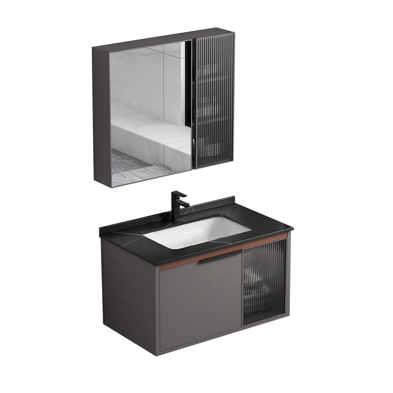 Metal Base Sink Vanity Modern Single-Sink Rectangular Wall Mount Vanity Sink Vanity & Faucet & Mirror Cabinet https: res.litfad.com site img item 2023 01 29 7244748 1200x1200.jpg Clearhalo 'Bathroom Remodel & Bathroom Fixtures' 'Bathroom Vanities' 'bathroom_vanities' 'Home Improvement' 'home_improvement' 'home_improvement_bathroom_vanities' 7244748