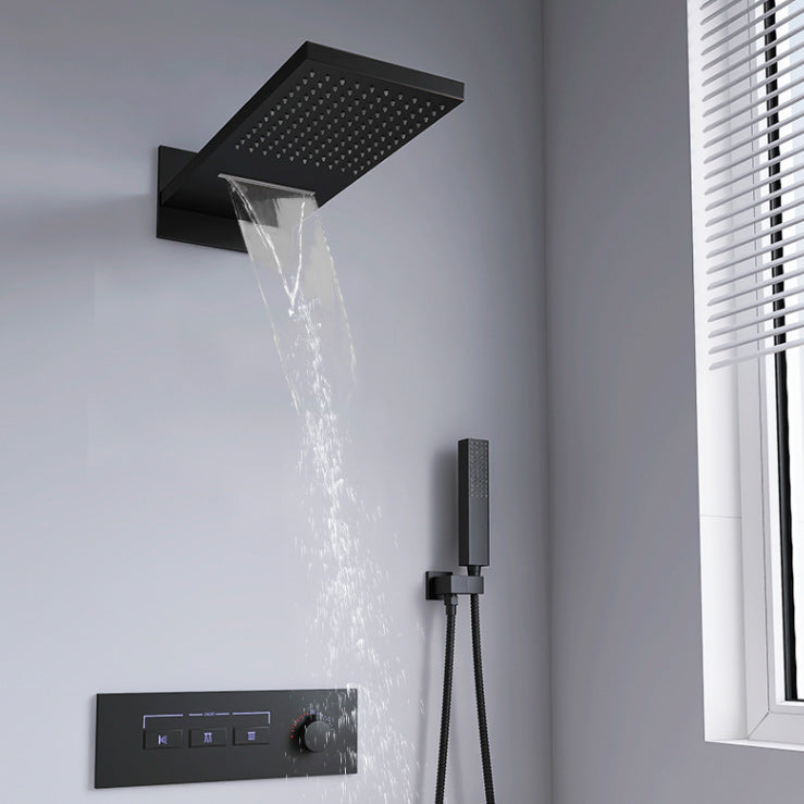 Modern Shower Head Combo Brass Handheld Shower Head Shower Trim Clearhalo 'Bathroom Remodel & Bathroom Fixtures' 'Home Improvement' 'home_improvement' 'home_improvement_shower_faucets' 'Shower Faucets & Systems' 'shower_faucets' 'Showers & Bathtubs Plumbing' 'Showers & Bathtubs' 7250629