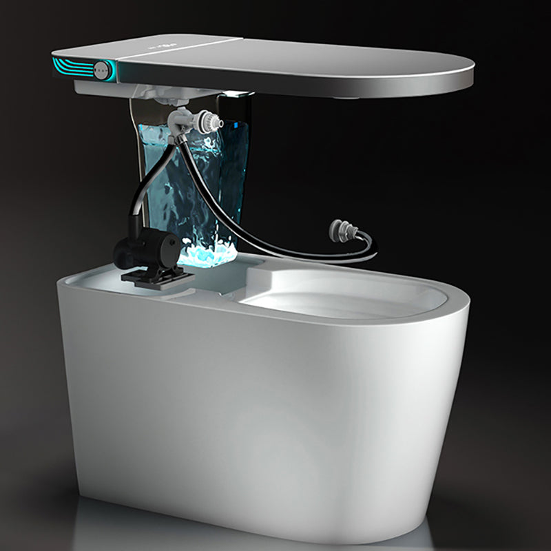 Modern Floor Standing Bidet with Water Pressure Control in White Clearhalo 'Bathroom Remodel & Bathroom Fixtures' 'Bidets' 'Home Improvement' 'home_improvement' 'home_improvement_bidets' 'Toilets & Bidets' 7251689