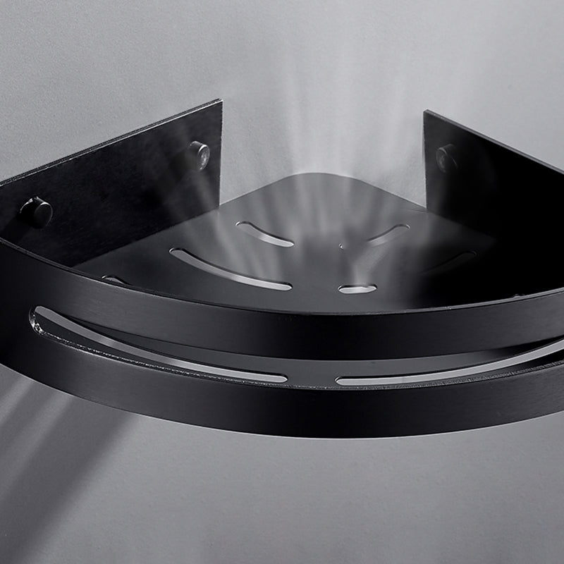 Matte Black Modern Bathroom Accessory Set, Set of 3, Bath Shelf Clearhalo 'Bathroom Hardware Sets' 'Bathroom Hardware' 'Bathroom Remodel & Bathroom Fixtures' 'bathroom_hardware_sets' 'Home Improvement' 'home_improvement' 'home_improvement_bathroom_hardware_sets' 7251739