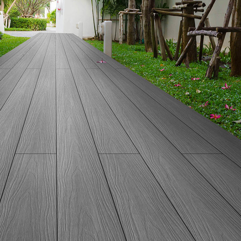 Embossed Composite Deck Plank Nailed Outdoor Patio Deck Tile Kit Clearhalo 'Home Improvement' 'home_improvement' 'home_improvement_outdoor_deck_tiles_planks' 'Outdoor Deck Tiles & Planks' 'Outdoor Flooring & Tile' 'Outdoor Remodel' 'outdoor_deck_tiles_planks' 7253303