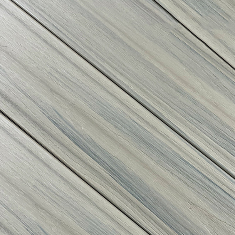 Embossed Composite Deck Plank Nailed Outdoor Patio Deck Tile Kit Smoke Grey Clearhalo 'Home Improvement' 'home_improvement' 'home_improvement_outdoor_deck_tiles_planks' 'Outdoor Deck Tiles & Planks' 'Outdoor Flooring & Tile' 'Outdoor Remodel' 'outdoor_deck_tiles_planks' 7253308