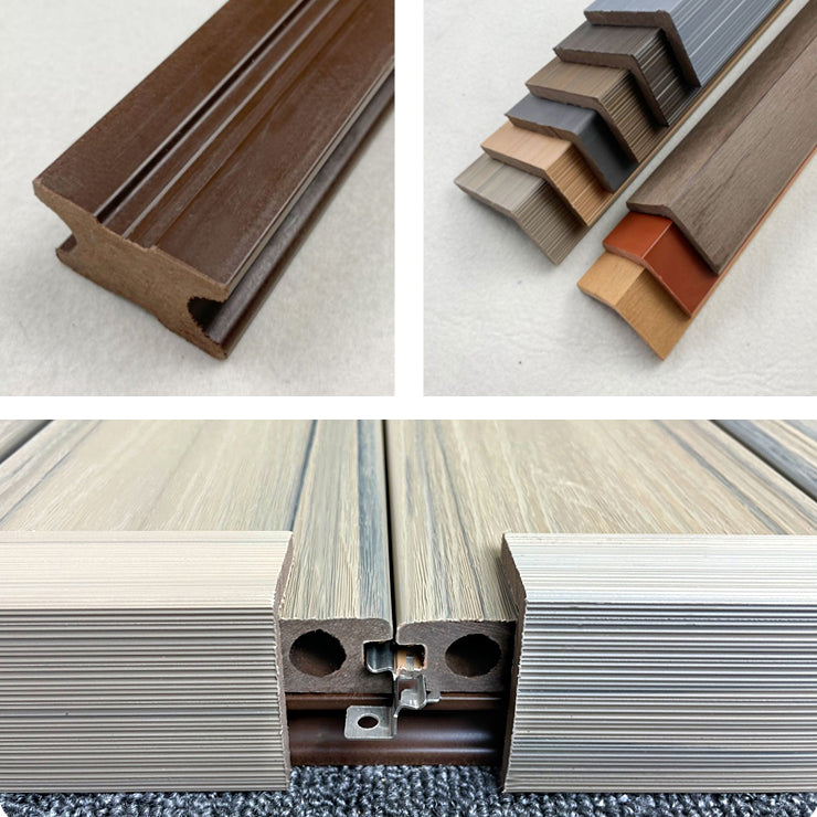 Embossed Composite Deck Plank Nailed Deck Tile Kit Outdoor Patio Clearhalo 'Home Improvement' 'home_improvement' 'home_improvement_outdoor_deck_tiles_planks' 'Outdoor Deck Tiles & Planks' 'Outdoor Flooring & Tile' 'Outdoor Remodel' 'outdoor_deck_tiles_planks' 7253327