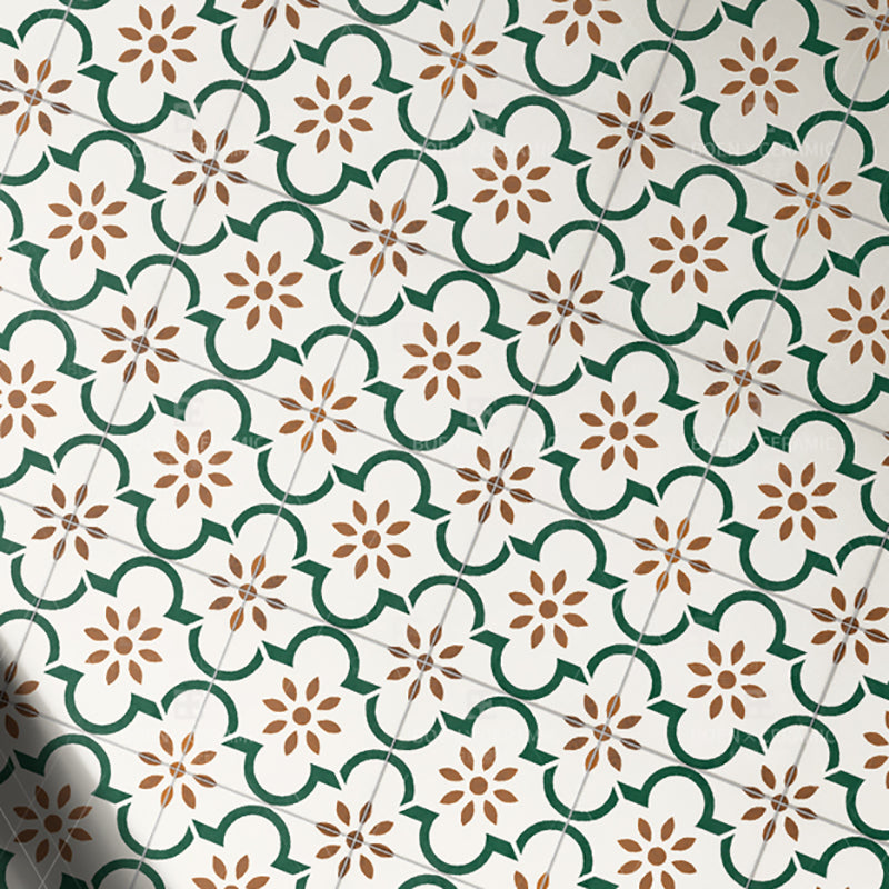 Modern Style Waterproof Floor Tile Moroccan Pattern Straight Edge Square Floor Tile Clearhalo 'Floor Tiles & Wall Tiles' 'floor_tiles_wall_tiles' 'Flooring 'Home Improvement' 'home_improvement' 'home_improvement_floor_tiles_wall_tiles' Walls and Ceiling' 7253614