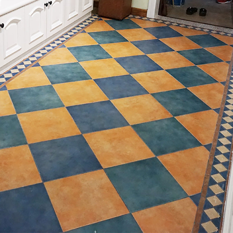 Traditional Style Slip Resistant Tile Straight Edge Square Floor Tile Clearhalo 'Floor Tiles & Wall Tiles' 'floor_tiles_wall_tiles' 'Flooring 'Home Improvement' 'home_improvement' 'home_improvement_floor_tiles_wall_tiles' Walls and Ceiling' 7253641