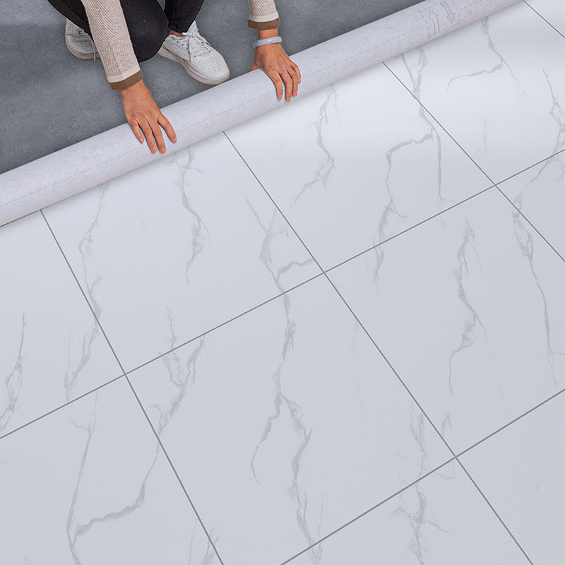 Home Indoor Vinyl Floor Coiled Marble Print Square PVC Vinyl Flooring Clearhalo 'Flooring 'Home Improvement' 'home_improvement' 'home_improvement_vinyl_flooring' 'Vinyl Flooring' 'vinyl_flooring' Walls and Ceiling' 7253775