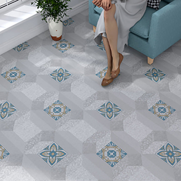 Home Indoor Vinyl Floor Coiled Marble Print Square PVC Vinyl Flooring Clearhalo 'Flooring 'Home Improvement' 'home_improvement' 'home_improvement_vinyl_flooring' 'Vinyl Flooring' 'vinyl_flooring' Walls and Ceiling' 7253791