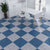 Home Indoor Vinyl Floor Coiled Marble Print Square PVC Vinyl Flooring Dark Blue-Gray Clearhalo 'Flooring 'Home Improvement' 'home_improvement' 'home_improvement_vinyl_flooring' 'Vinyl Flooring' 'vinyl_flooring' Walls and Ceiling' 7253808