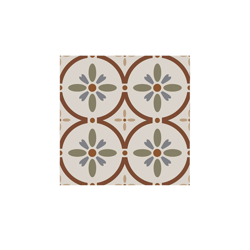 Water Resistant Peel & Stick Tile Square Pattern Printing Single Tile Clearhalo 'Flooring 'Home Improvement' 'home_improvement' 'home_improvement_peel_stick_blacksplash' 'Peel & Stick Backsplash Tile' 'peel_stick_blacksplash' 'Walls & Ceilings' Walls and Ceiling' 7253887