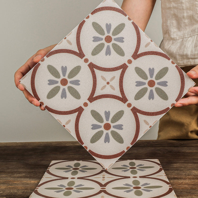 Water Resistant Peel & Stick Tile Square Pattern Printing Single Tile Clearhalo 'Flooring 'Home Improvement' 'home_improvement' 'home_improvement_peel_stick_blacksplash' 'Peel & Stick Backsplash Tile' 'peel_stick_blacksplash' 'Walls & Ceilings' Walls and Ceiling' 7253889