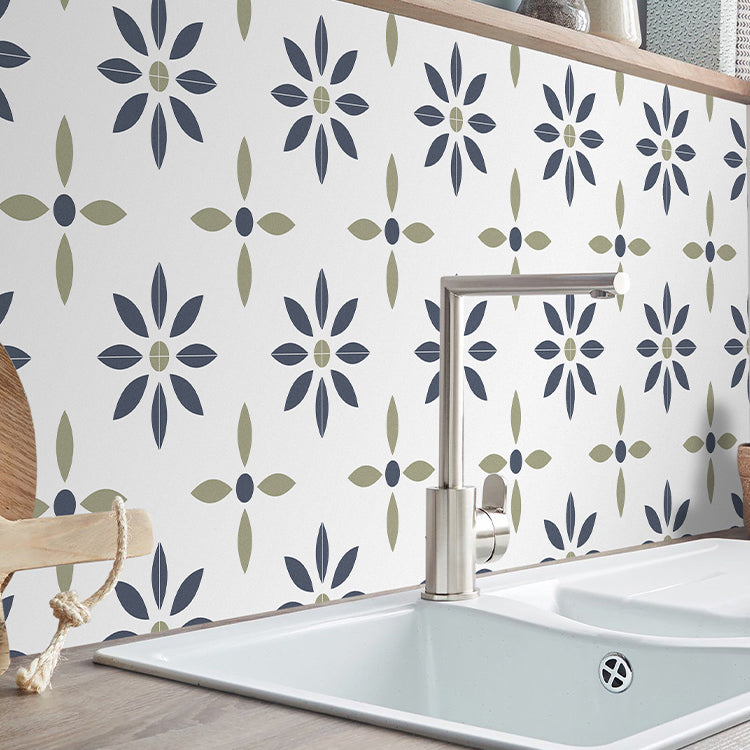 Square Peel & Stick Tile with Pattern Water Resistant Field Tile for Home 50-Piece Set Clearhalo 'Flooring 'Home Improvement' 'home_improvement' 'home_improvement_peel_stick_blacksplash' 'Peel & Stick Backsplash Tile' 'peel_stick_blacksplash' 'Walls & Ceilings' Walls and Ceiling' 7253906