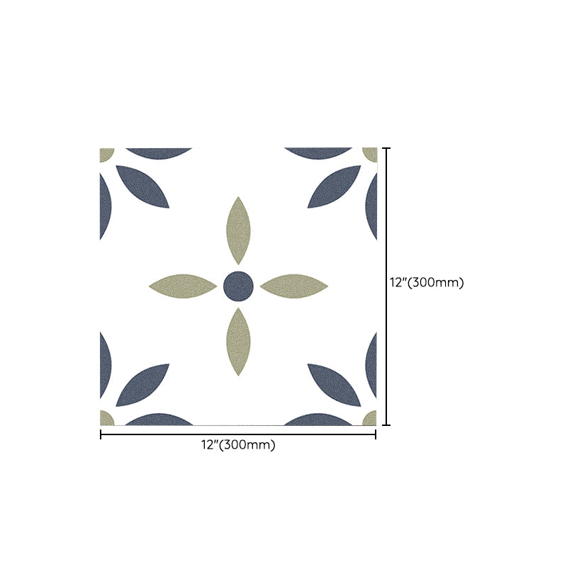 Square Peel & Stick Tile with Pattern Water Resistant Field Tile for Home Clearhalo 'Flooring 'Home Improvement' 'home_improvement' 'home_improvement_peel_stick_blacksplash' 'Peel & Stick Backsplash Tile' 'peel_stick_blacksplash' 'Walls & Ceilings' Walls and Ceiling' 7253916