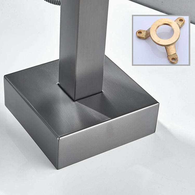 Modern Freestanding Bathtub Faucet Copper with Hose Freestanding Tub Fillers Clearhalo 'Bathroom Remodel & Bathroom Fixtures' 'Bathtub Faucets' 'bathtub_faucets' 'Home Improvement' 'home_improvement' 'home_improvement_bathtub_faucets' 7254044